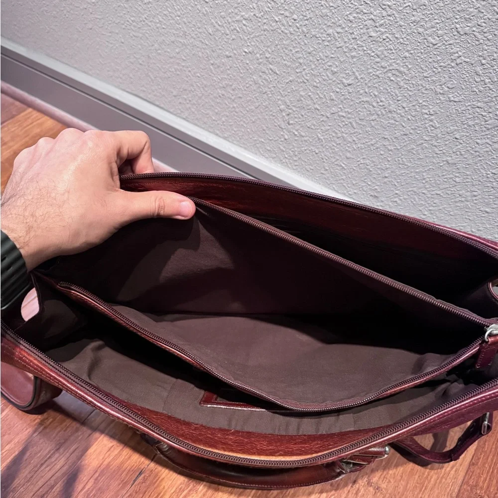Ellington Brown Leather Briefcase
